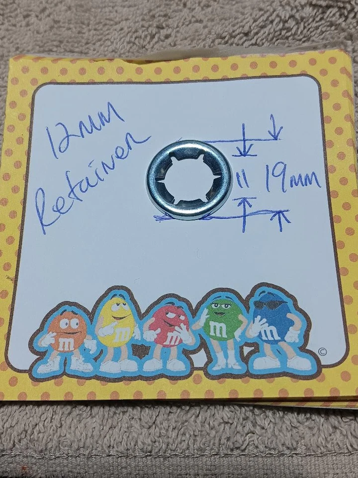 1X PC Peg Perego MMCA0012 12mm Axle Cap Nut With Body Genuine 19mm od press on - Image 1 of 1