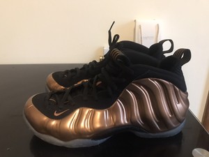 mens gold nike foamposite