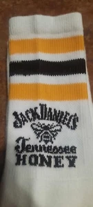 Tube Socks Jack Daniels Whiskey Tennessee Honey Bee Advertising Sports - Picture 1 of 5