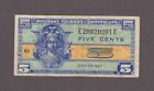 US MPC Military Payment Certificate 5 Cents Note series 521