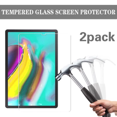 2 X Pack Tablet Tempered Glass Screen Protector Cover For Samsung Galaxy Tab A/S - Image 1 of 4
