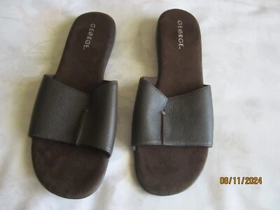 Nuevas sandalias sin cordones superiores de cuero George para mujer talla 11 Foto 1 de 4