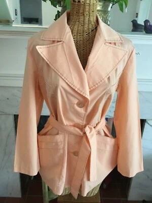 Chaqueta ligera vintage años 70 con cinturón S/M Foto 1 de 4