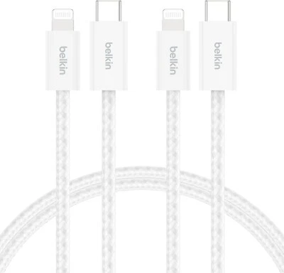Belkin 2-Pack Braided USB-C Cable with Connector 5ft - Soft, Flexible - Image 1 of 4