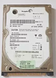 60 GB Ide Seagate Momentus 5400.2 ST96812A P-Ata 8MB HDD 2.5 " Internal Hard - Picture 1 of 1