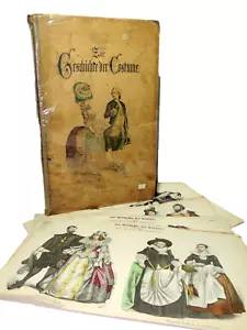 Zur Geschichte der Costume. Album 131 lithographies de costumes du Monde. 1886 - Foto 1 di 7
