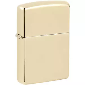 Encendedor de bolsillo Zippo a prueba de viento clásico champán acabado de alto pulido metal 46682 - Imagen 1 de 11