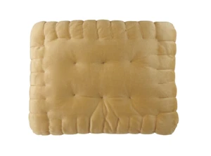 Galletas de mantequilla Galletas Cojín de felpa Cojín decorativo 40 x 30 cm - Imagen 1 de 3