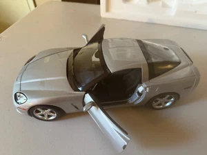 HOT WHEELS 1/12 CORVETTE C6 SILVER 1 OF 2500 - Picture 1 of 10