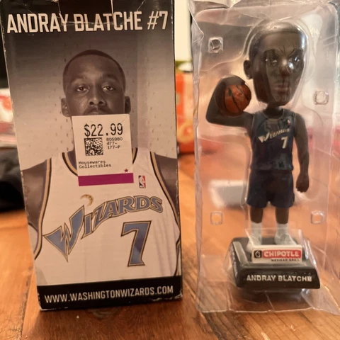 2010 Andray Blatche Washington Wizards Bobblehead SGA Rare HTF Cover