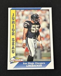 1991 Pacific Football Junior Seau 2nd Year #451 Chargers 
