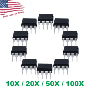 NE555P NE555 DIP-8 High Precision Oscillator Timer IC TI 555 10/20/50/100 Pcs US - Picture 1 of 4