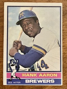 1976 Topps Hank Aaron HOF (ultimo anno di gioco) #550 EX - Foto 1 di 2