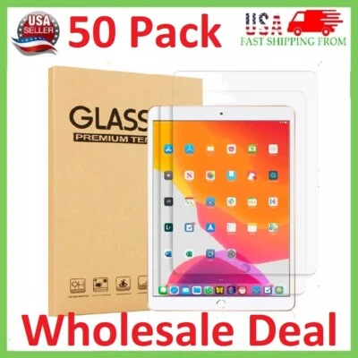 [50 Pack] Glass Screen Protector for iPad 10th Generation (10.9 inch 2022 model) - Image 1 of 4