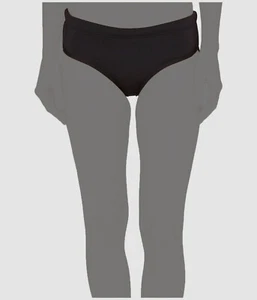 $26 Tyr Sport Women's Black Drawcord Hipkini Bikini Bottom Swimwear Size L - Picture 1 of 2
