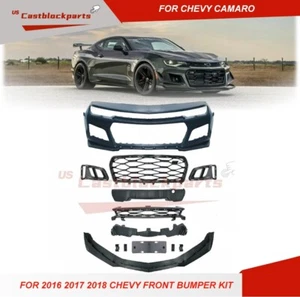 Fits 2016 2017 2018 Chevrolet Chevy Camaro ZL1 Style Front Bumper Conversion Kit - Picture 1 of 4
