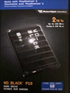 WD Black P10 Game HDD Drive 2TB New Sealed Box