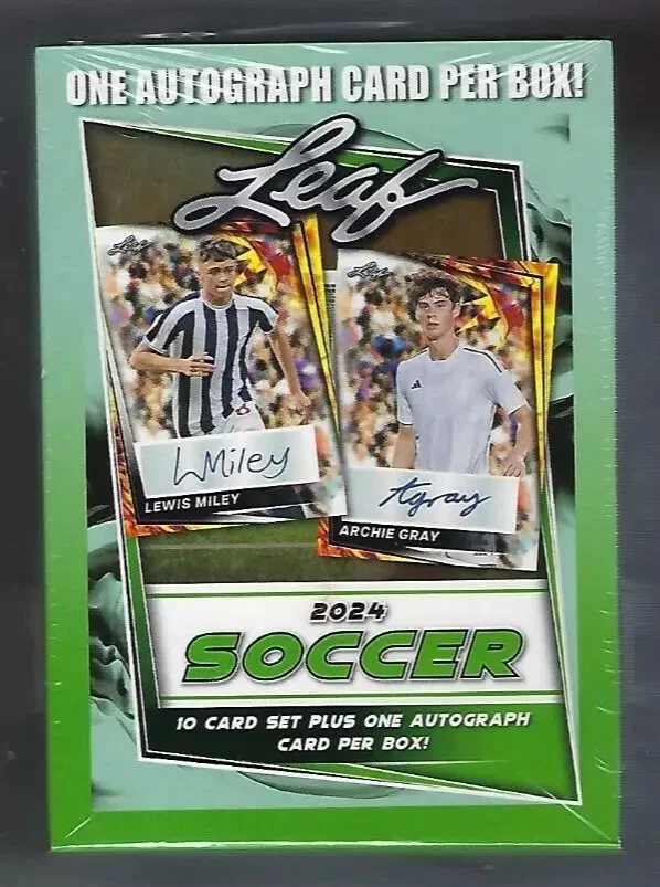 2024 Leaf Soccer Factory Sealed Blaster Box  1 Autograph Per Box - Image 1 of 1