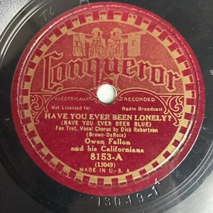 10" 78 RPM-Owen Fallon-Have You Ever Been Lonely?/Gene's Merrymakers-Let's All - Picture 1 of 4