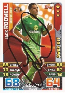 JACK RODWELL FIRMADA SUNDERLAND 2015/2016 MATCH ATTAX ""KIT DE AUSENCIA"" TARJETA DE INTERCAMBIO + CERTIFICADO DE AUTENTICIDAD - Imagen 1 de 1