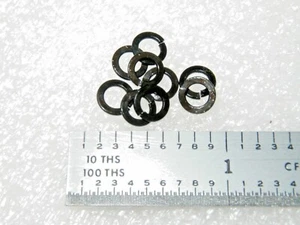 SPLIT LOCK WASHERS #6 ID x 1/4" OD BLACK OXIDE STEEL- 1000 pcs - Picture 1 of 1