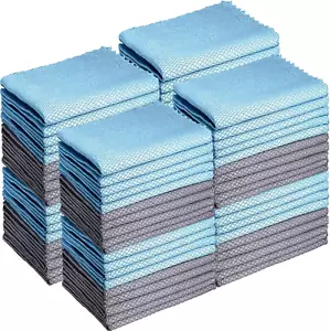 40 Pack Cleaning Cloth Reusable Kitchen Towels Fish Scale Microfiber Polishing C - Picture 1 of 7