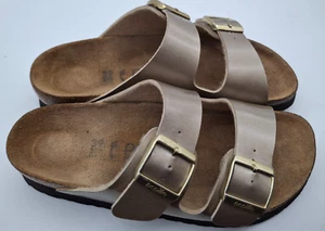 BIRKENSTOCK PAPILLIO ELECTRIC METALLIC GOLD PLATFORM ARIZONA UK 5.5 EUR 39NARROW - Picture 1 of 15