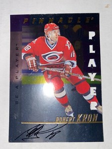 1997-98 Pinnacle Be A Player Die Cut #140 Robert Kron Autographed Card
