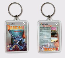 Turrican ii commodore amiga keychain keyring