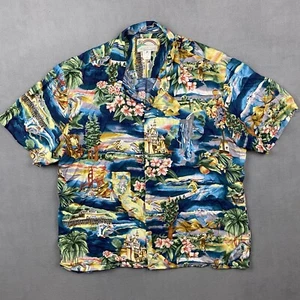 Paradise Found Hawaiihemd Herren XL San Francisco California Golden Gate RAR - Bild 1 von 16