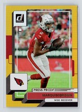 Marquise Brown 2022 Donruss Football #187 Premium Press Proof Gold