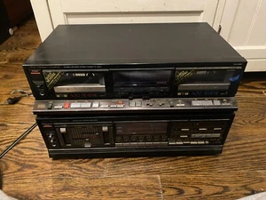 Fisher CA-890 Integrated Stereo Amplifier & Double Reverse Cassette Deck CR-W890 - Picture 1 of 18