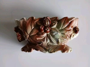 Brown And Gold Acorn Planter Vase 6 In Wide 3 In Tall - Picture 1 of 4