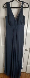Vestido de Dama de honor de Gasa Azazie Maren Talla A12 Ver Medidas - Imagen 1 de 7