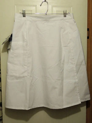 Womens Crest Scrub Skort Skirt Bottoms  Size L NWT Nice White with 4 Pockets  - Image 1 of 4