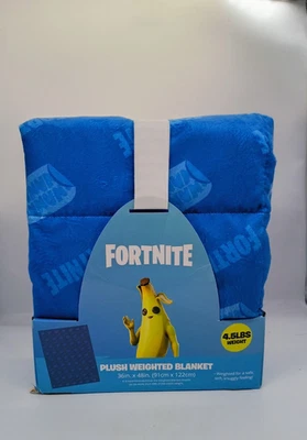 FORTNITE LOGO Weighted Plush Blanket Throw 36x48 Jay Franco & Sons NEW - Image 1 of 4