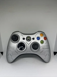 Xbox 360 Halo Reach Silver Wireless Controller READ - Picture 1 of 3