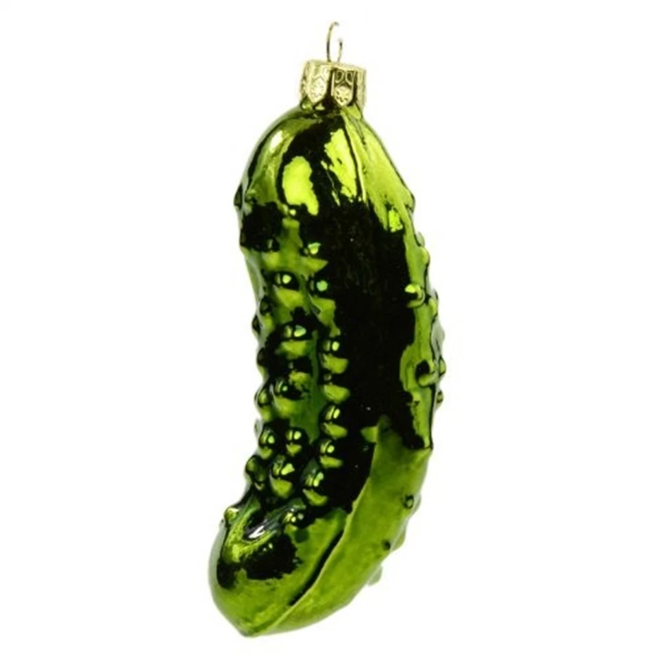 Noble Gems Old World Pickle Glass Christmas Tree Ornament Decoration GC0034