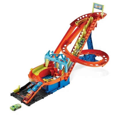 Juego de pista motorizada Hot Wheels City Roller Coaster Rally Foto 1 de 4