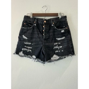 Free People We the Free Lasso Jeansshorts Washed Black Damen Gr. 29 - Bild 1 von 6