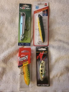 Topwater Fishing Lures x 4 Unopened New Berkley Frenzy, Stanley Jigs, Matzuo - Picture 1 of 6