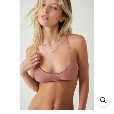 NUEVO BRALETTE DE MALLA FREE PEOPLE ROJO CARMESÍ HIDE AND SEARCH XS FESTIVAL GÓTICO BOHO Foto 1 de 4