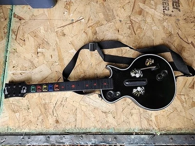 Guitar Hero Black Les Paul XBOX 360 Wireless Controller Red Octane 95123.805 - Image 1 of 4