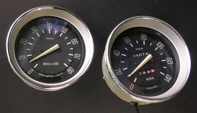 ALFA ROMEO 105 GIULIA SPRINT GT - 1965+  VEGLIA US TACHOMETER - SPEEDOMETER SET - Image 1 of 4