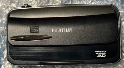 Fujifilm FinePix Real 3D W3 10MP Digital Camera with 3X Optical Zoom-Black - Image 1 of 4