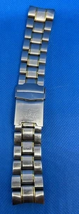 Invicta 7196 Specialty Men's Short Watch Band 20mm Two Tone Steel - Picture 1 of 7