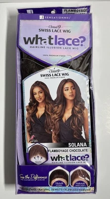 Sensationnel Cloud 9 Swiss Lace Wig (What Lace?) SOLANA Flamboyage Chocolate B2 - Image 1 of 4