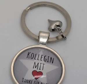 Kollegin Mit Danke Fur Alles German Coworker Appreciation Keyring Accessory - Picture 1 of 4
