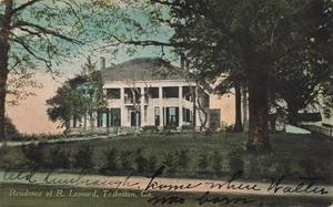 RESIDENCIA DE R. LEONARD POSTAL TALBOTTON GA GEORGIA 1910 CONDADO DE TALBOT - Imagen 1 de 2