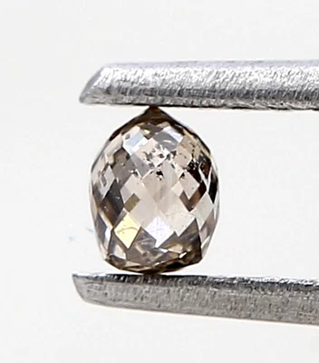 0.19cts 3.3mm brown briolette shape bead cut drilled natural loose diamond - Image 1 of 4